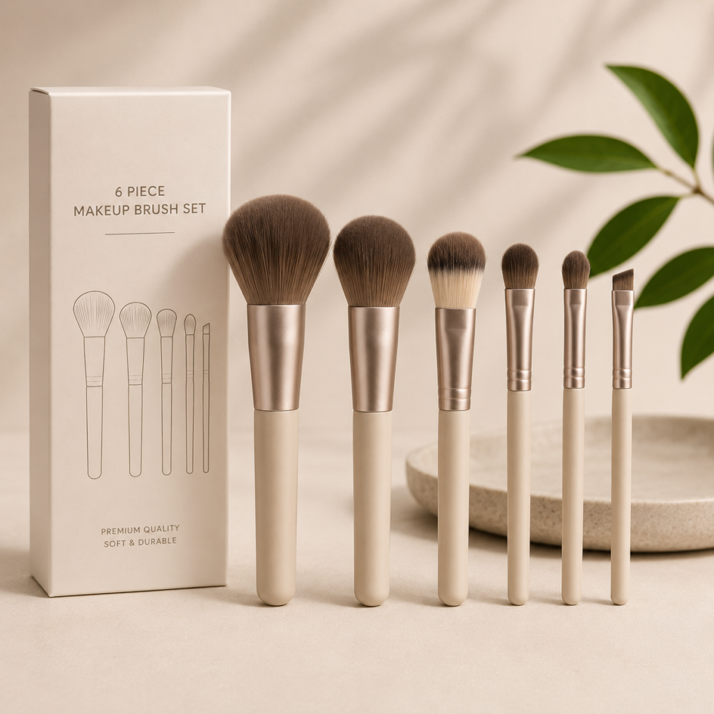 6 Makeup Brush Set