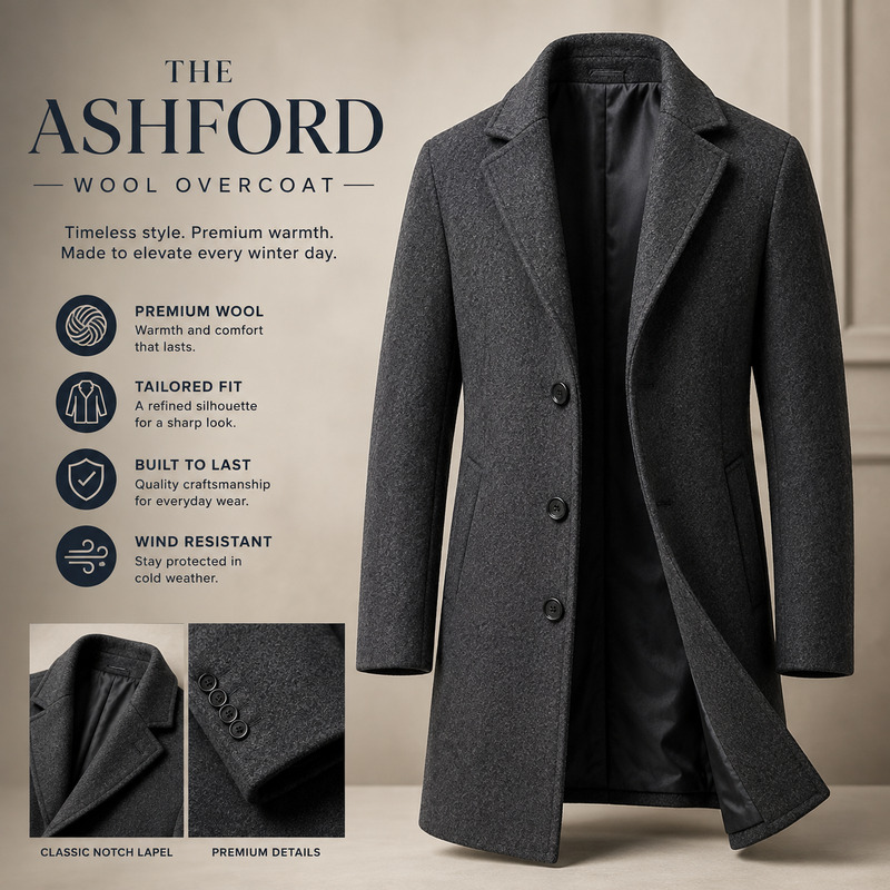 Ashford Wool Overcoat